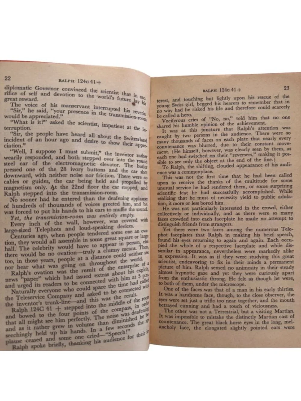 Hugo Gernsbacks Ralph 124C 41+ PB 1958 Crest Reprint Foreword Fletcher Pratt Vtg